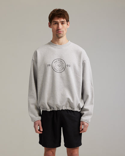 GOW shield adjustable crewneck heather grey