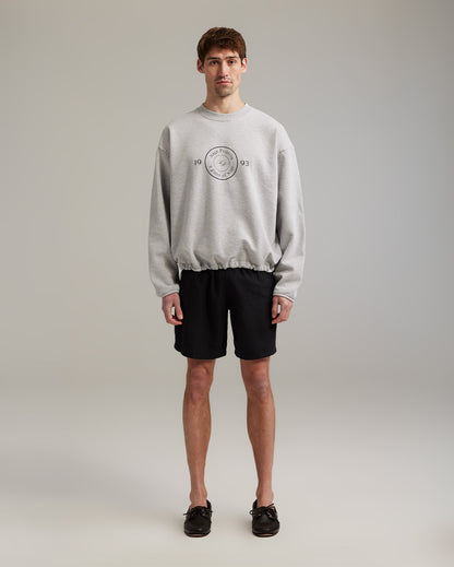 GOW shield adjustable crewneck heather grey