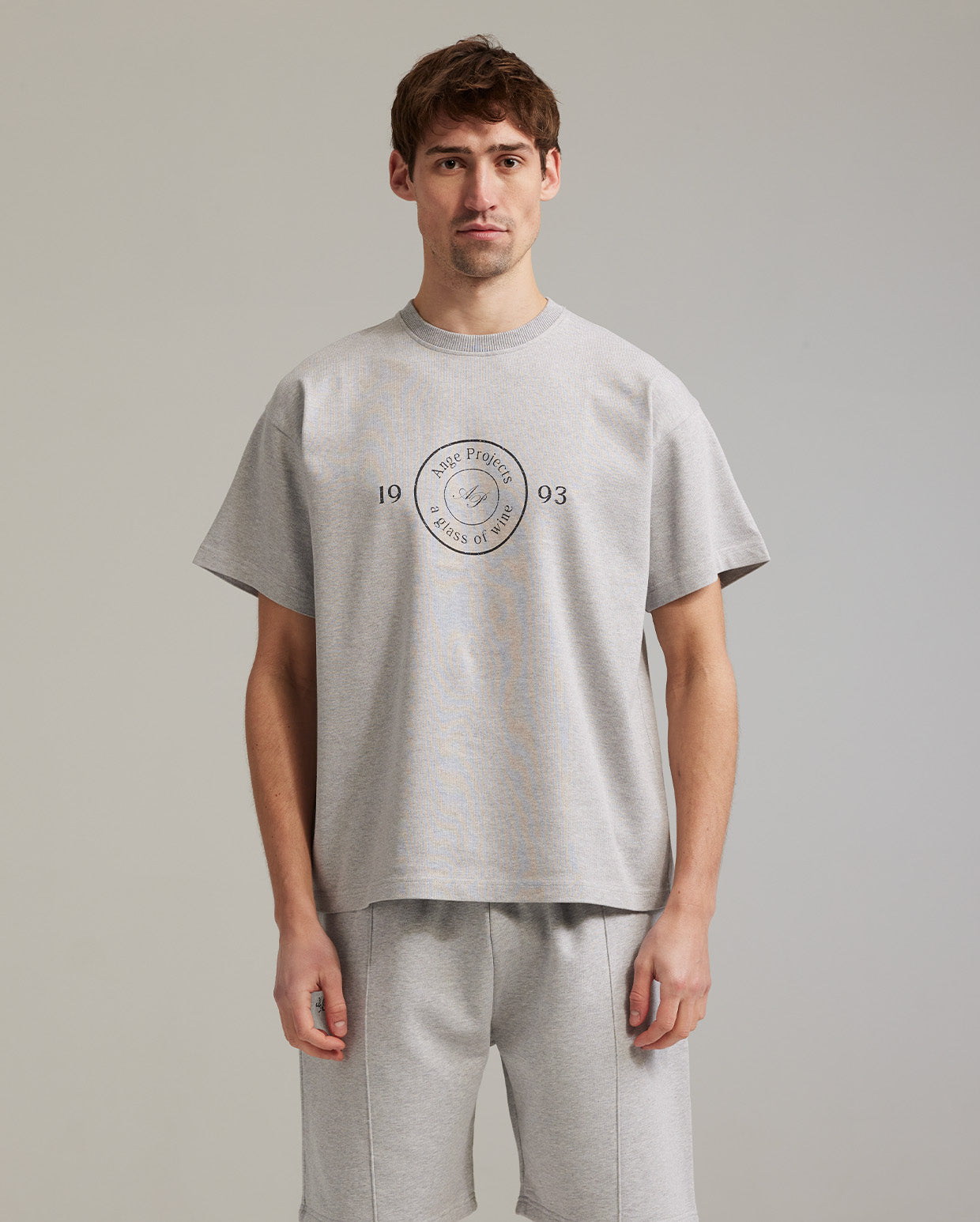 GOW shield t-shirt heather grey