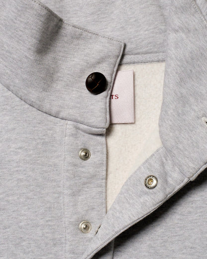 Button script rollneck heather grey