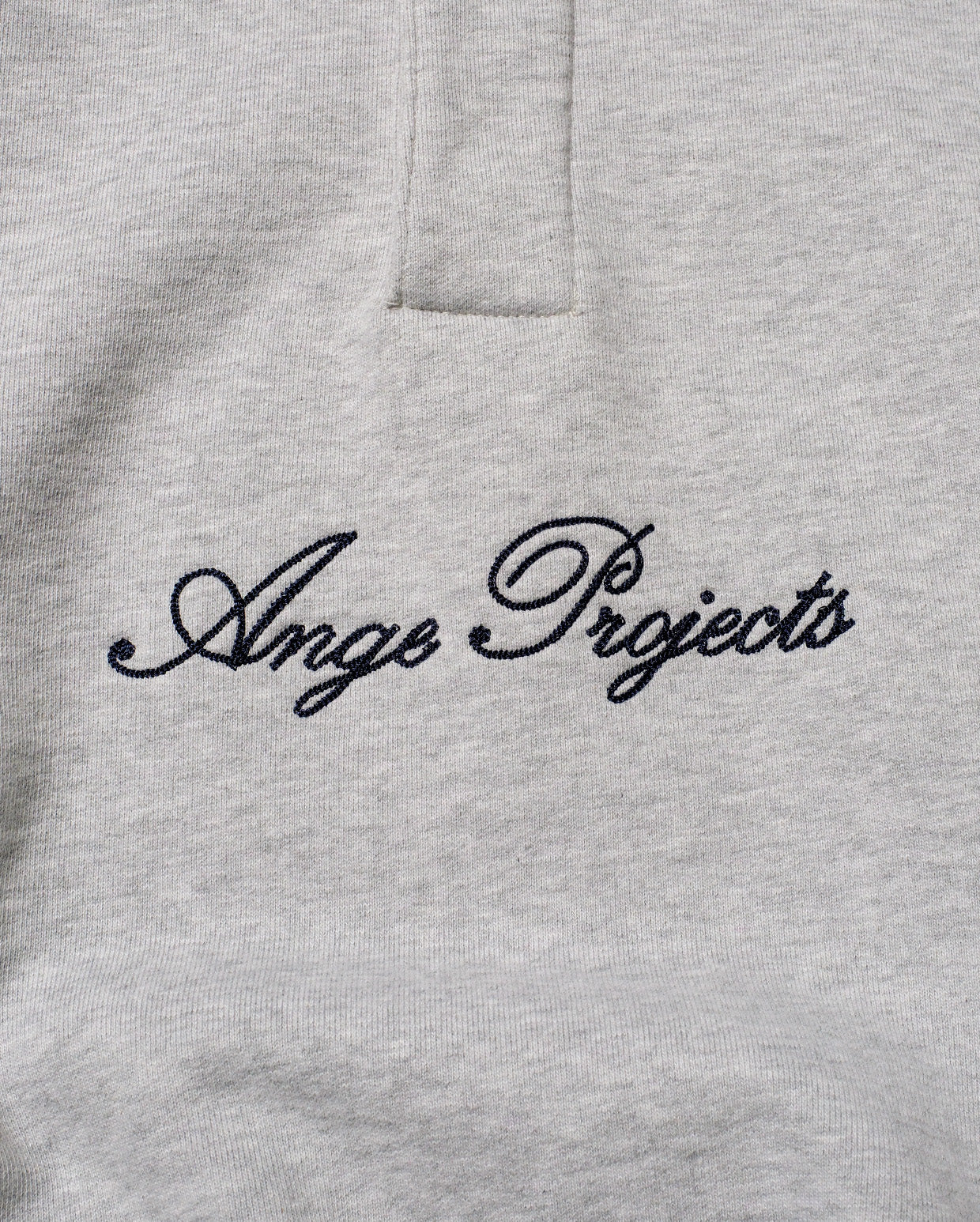 Button script rollneck heather grey