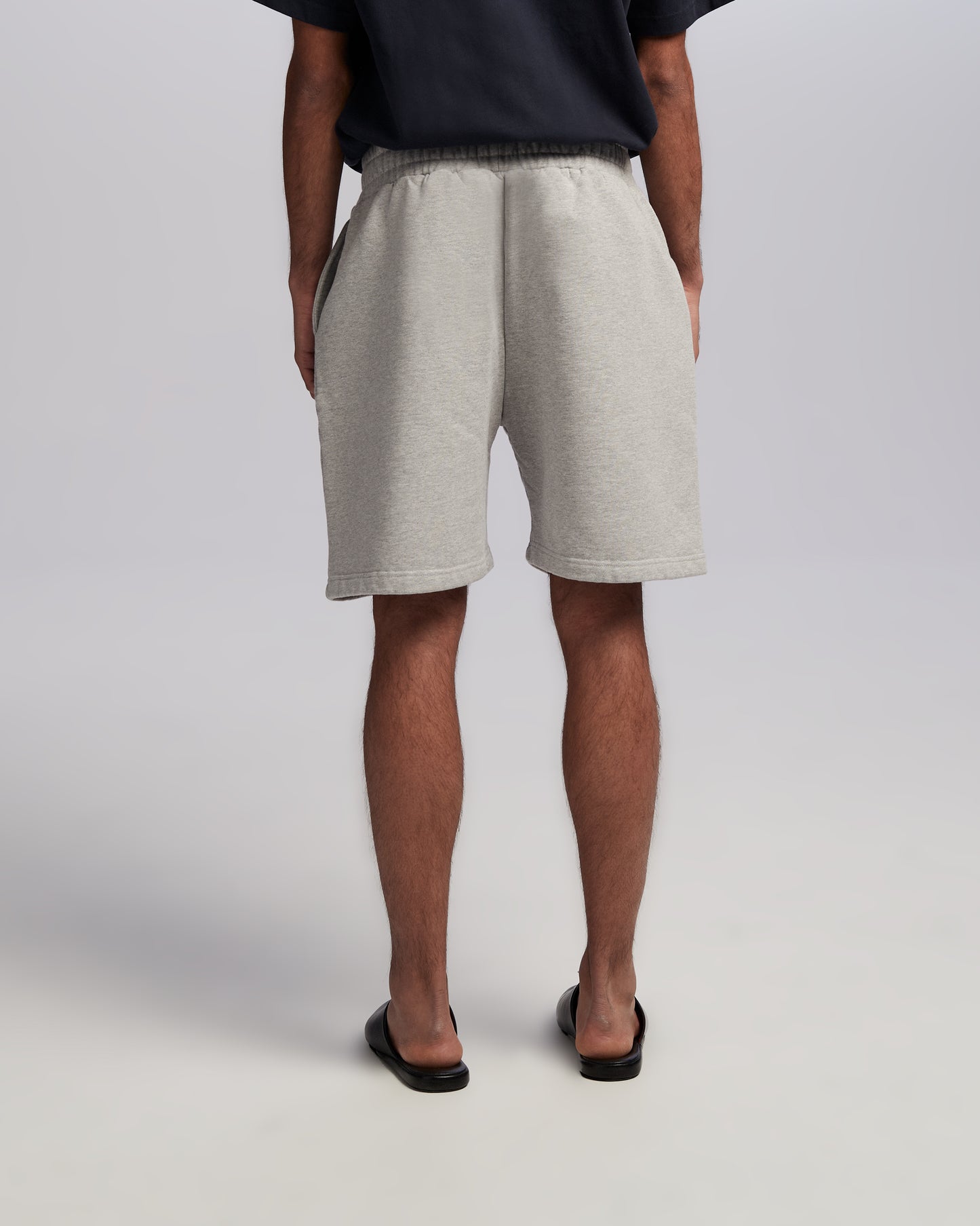 Pleated Sweatshorts Grey