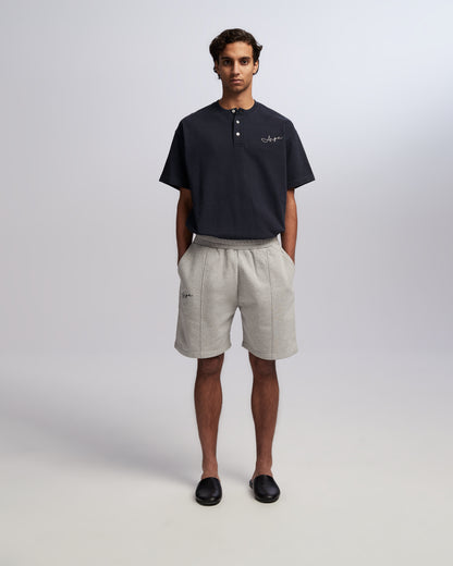 Pleated Sweatshorts Grey