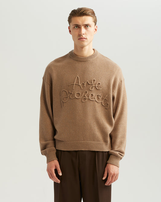 Rope Knit Sweater Brown