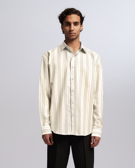 Logo Infused Pinstripe Shirt