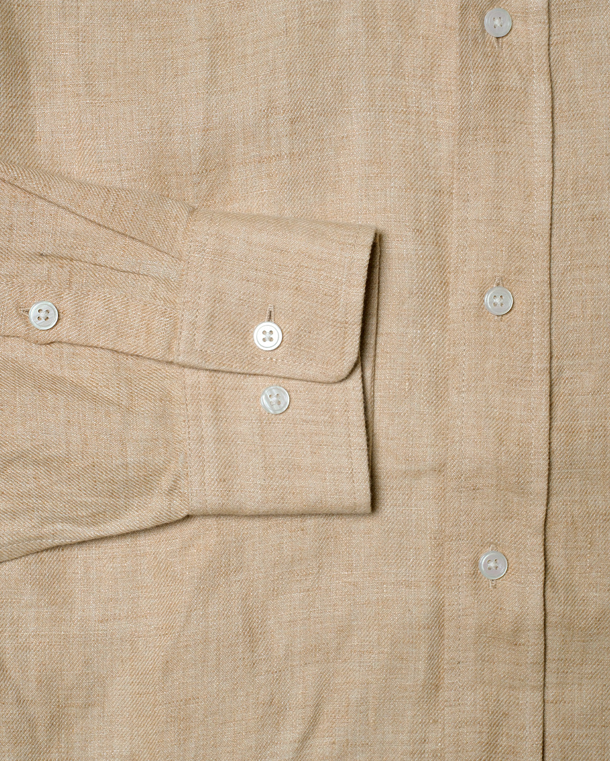 Linen shirt tea dye