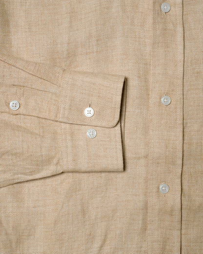 Linen shirt tea dye