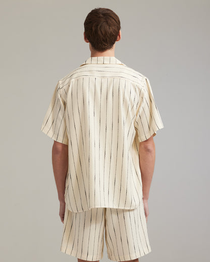 Linen bowling shirt