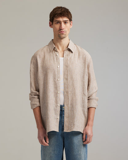 Linen shirt beige