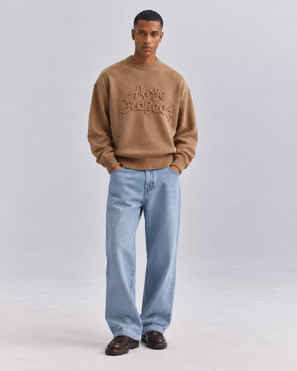 Rope Knit Sweater Brown