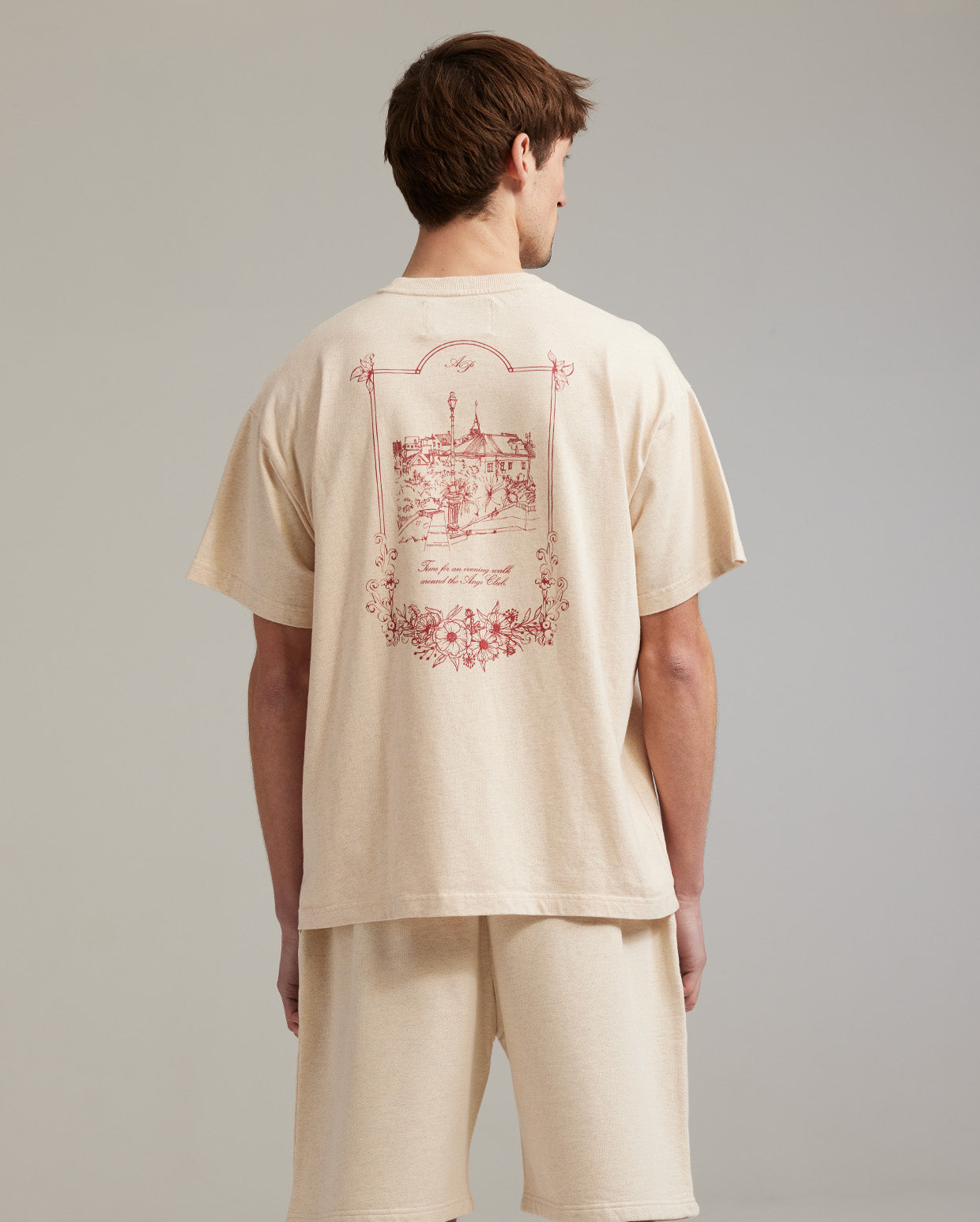 Nightwalk t-shirt oatmeal melange