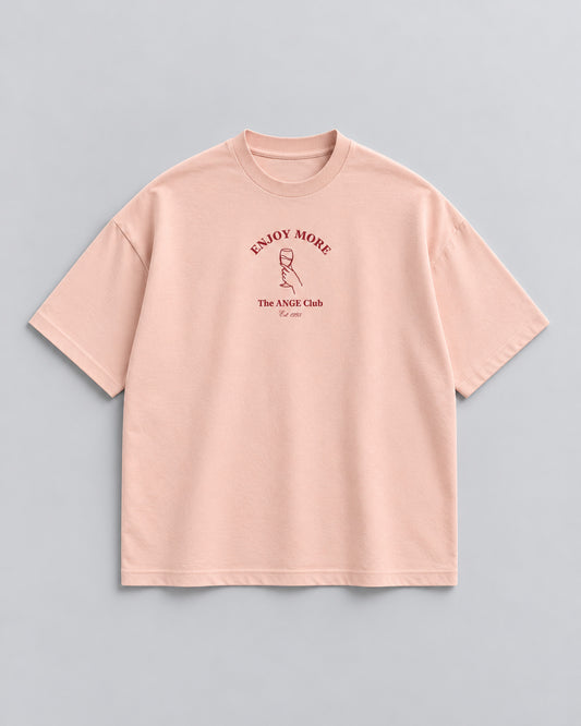 Enjoy more t-shirt dry pink