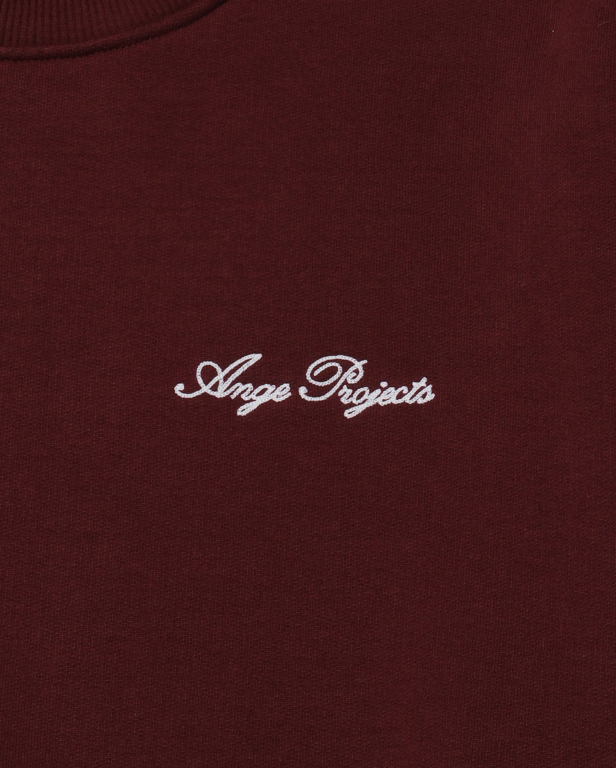 Script logo crewneck bordeaux