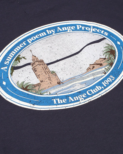 Summer poem t-shirt navy