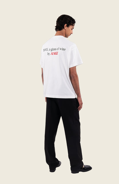 Glass of Wine T-shirt White