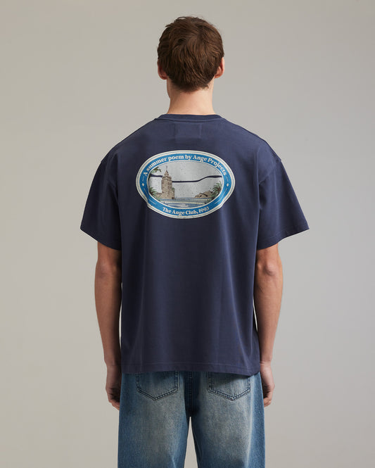 Summer poem t-shirt navy
