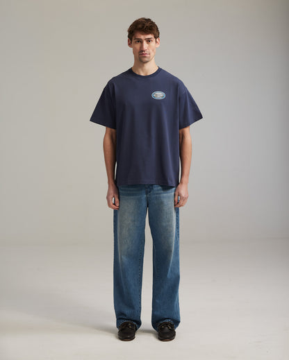 Summer poem t-shirt navy