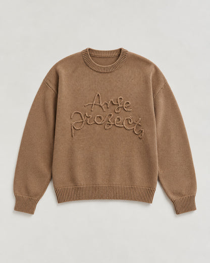 Rope Knit Sweater Brown