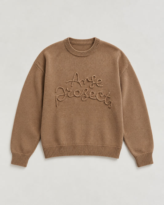Rope Knit Sweater Brown