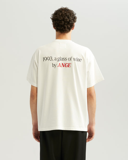 Glass Of Wine Tee White