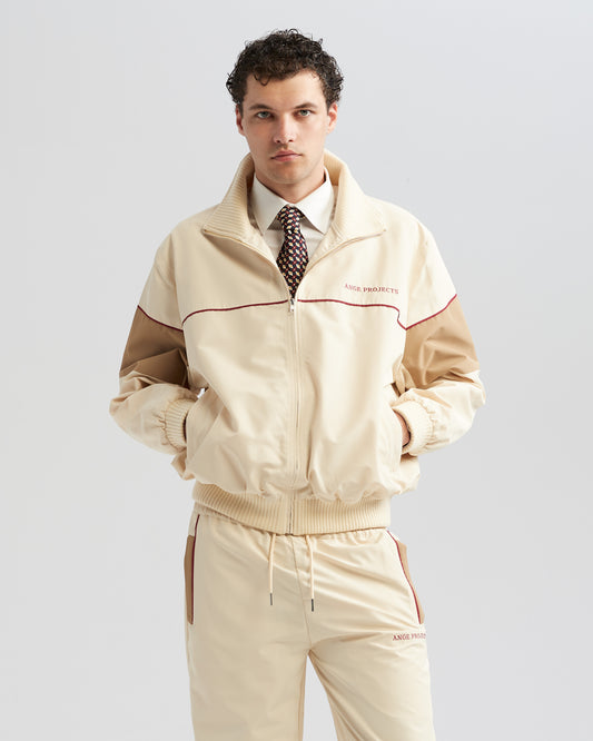 Tracksuit Jacket Beige