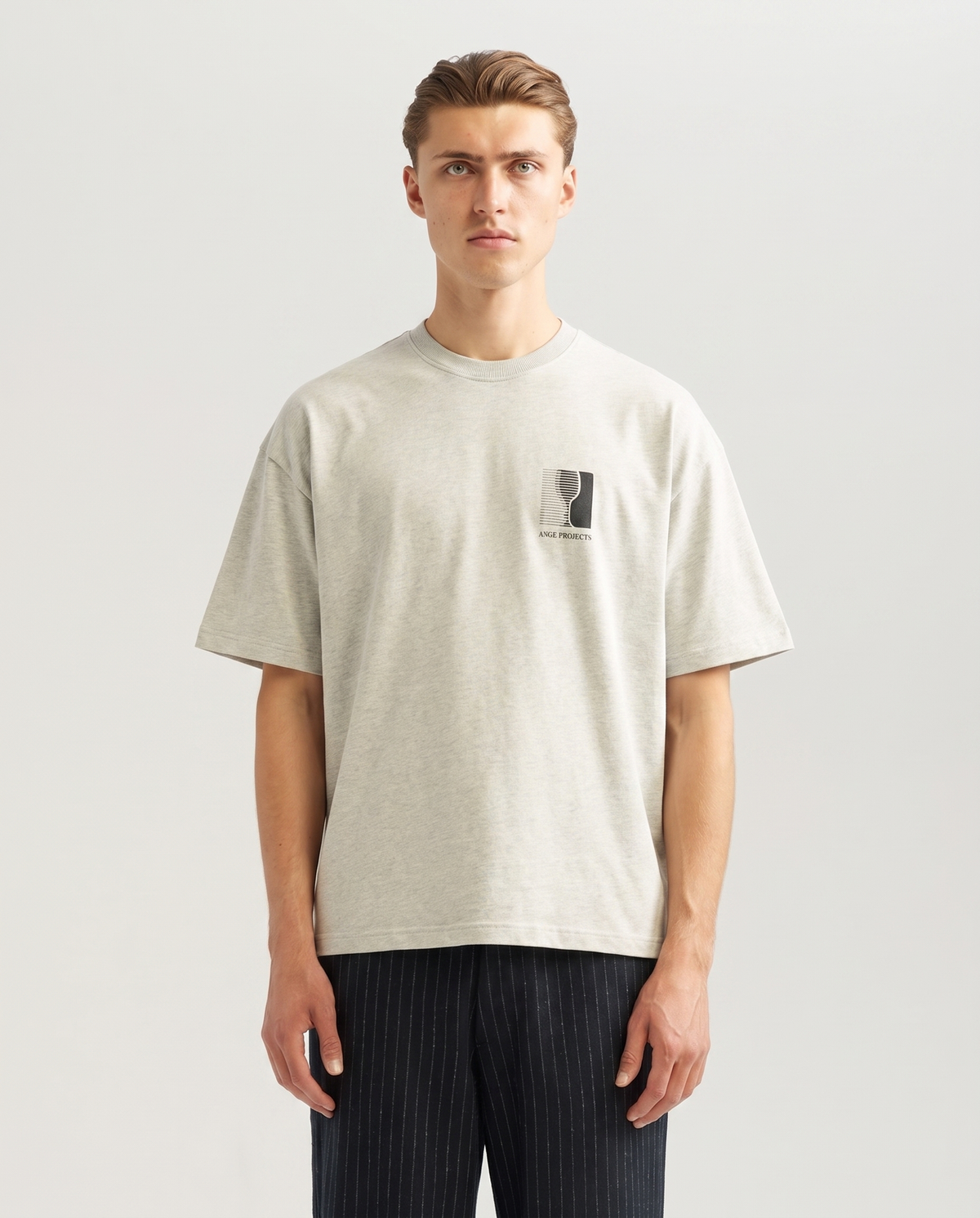 Retro Wine Tee Grey